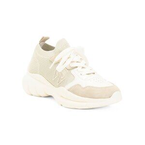 STUART WEITZMAN Beige/White Made In Italy 5050 Sneakers